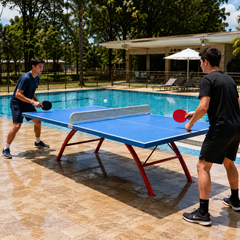 Mesa de Tênis de Mesa 16mm Outdoor Fixação no Chão Jintai