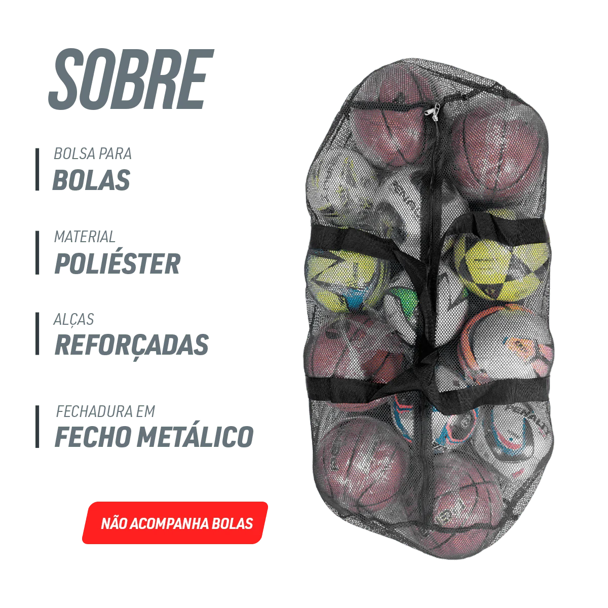 Bolsa para transporte de bolas média Velden Azul 36"