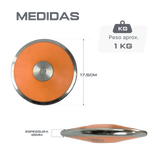 Disco de aço e ABS 1,00kg iniciante WA-IAAF Vinex