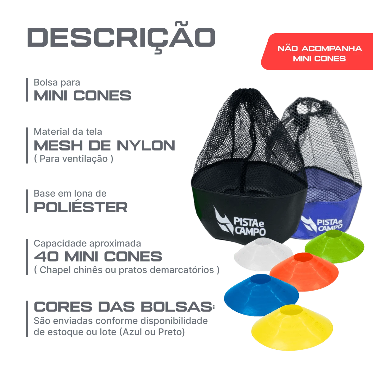 Bolsa para Transporte de Mini Cones Velden