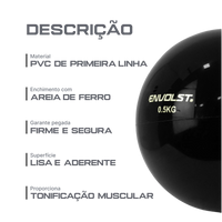 Bola Tonificadora Toning Ball 1kg Envolst