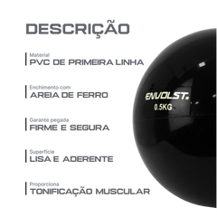 Bola Tonificadora Toning Ball 1kg Envolst