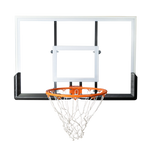 Tabela de basquete de parede quadro transparente de 120x80cm com aro e rede Velden