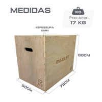 Caixa de Salto Plyo box para Crossfit Envolst