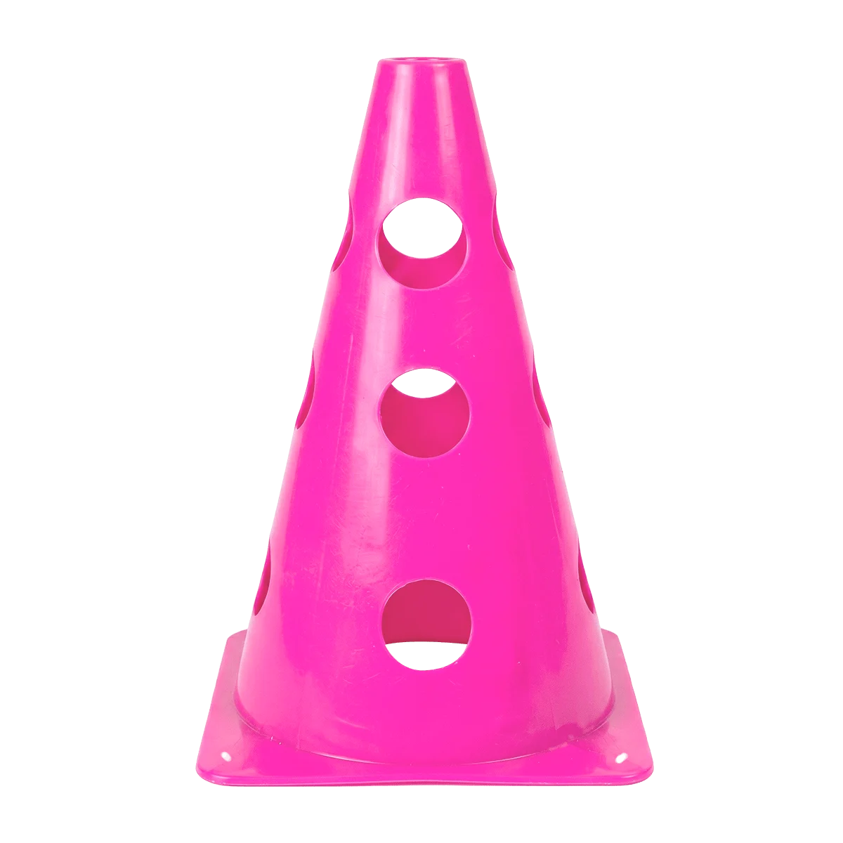 Kit de Agilidade c/ 8 Cones Furados 23cm e 4 Haste de 1,00m - Cone BRANCO