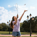 Kit de badminton com 02 raquetes de aço e 03 volantes Loire