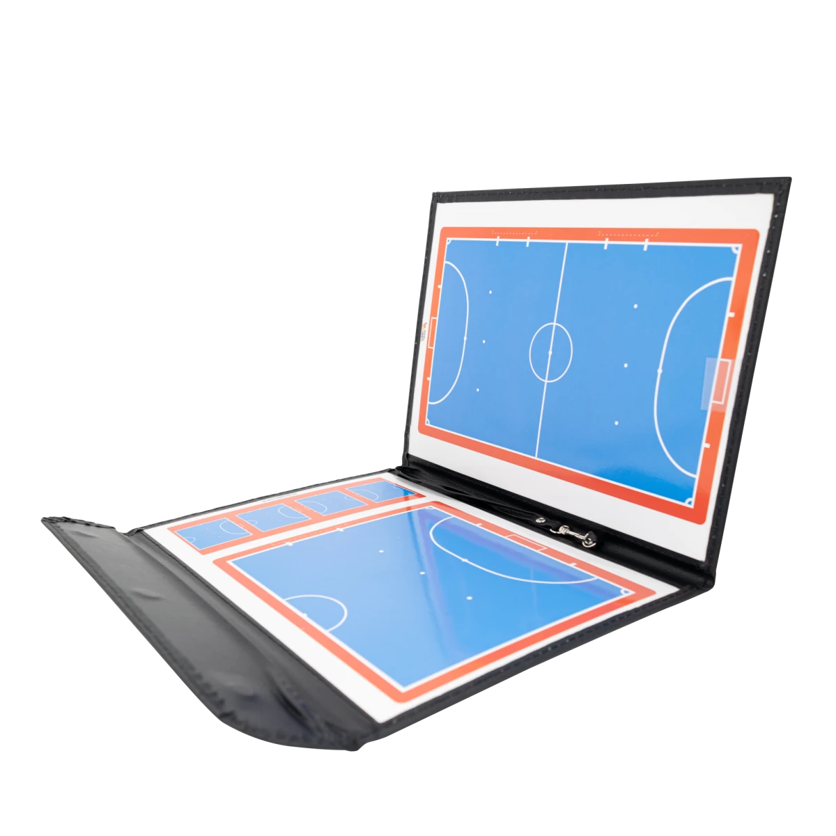 Prancheta tática magnética com caneta para treinamento de futsal Pista e Campo - Modelo pasta preta