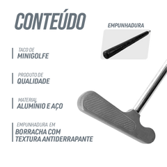 Taco de Minigolfe Alumínio Adulto Pista e Campo