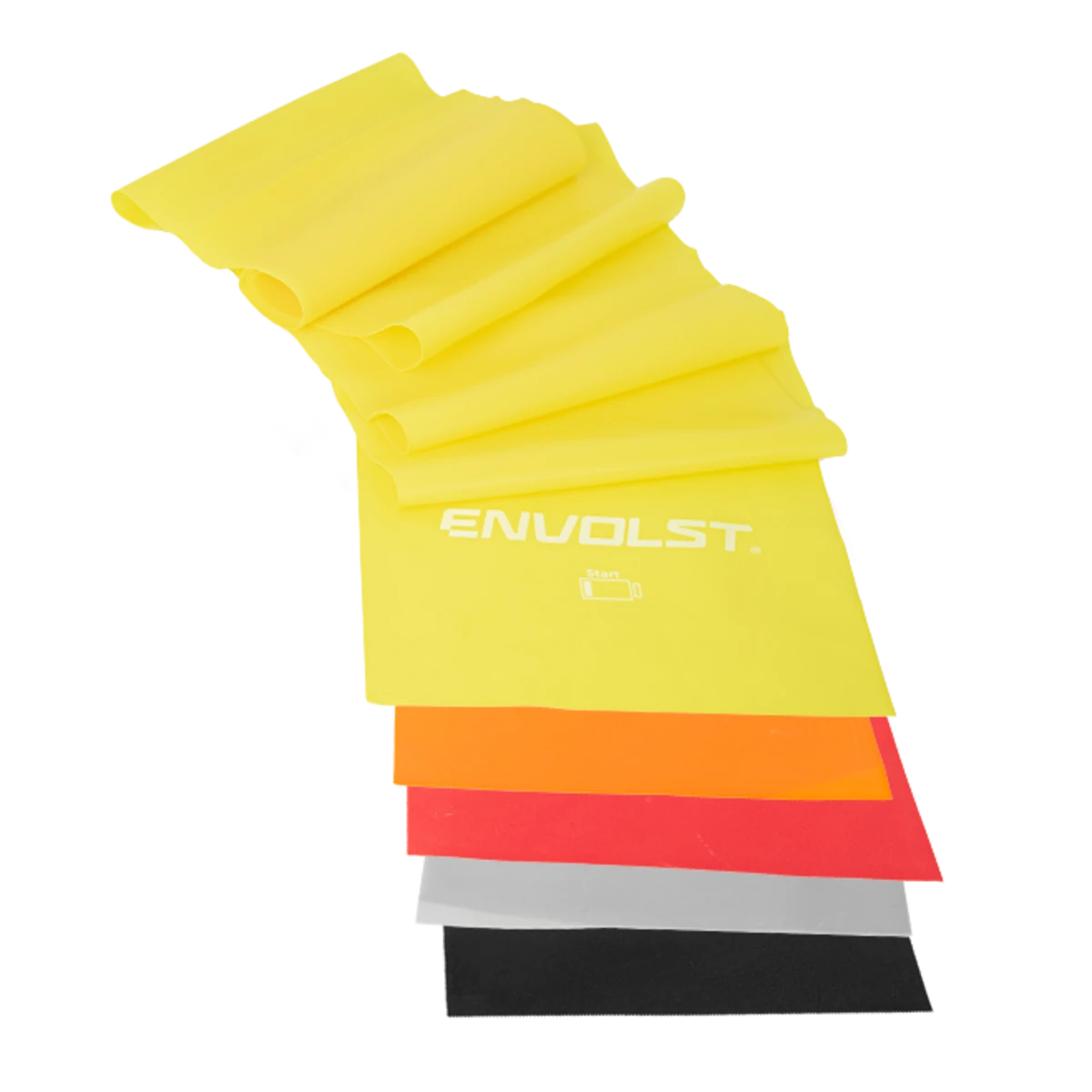 Faixa Elástica Band 1,50m Envolst - Kit com 5 intensidades