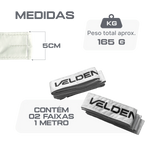 Suportes faixas brancas com velcro para antenas de voleibol Velden - par