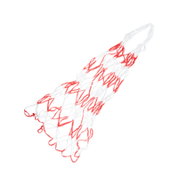 Saco rede para transporte de bolas Velden - Branco e Vermelho