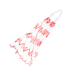 Saco rede para transporte de bolas Velden - Branco e Vermelho