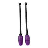 Maça oficial ginástica rítmica juvenil 40cm conectável Pista e Campo - Preto e Rosa