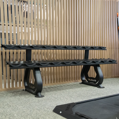 Suporte Expositor Horizontal para 10 Pares de Dumbbells Envolst