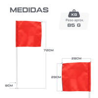 Bandeirolas plásticas multiuso alta Pista e Campo - cnj com 5 und (1-5)
