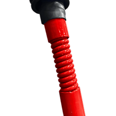 Boneco barreira para treinamento de falta no futebol de aço reclinável premium Velden - Vermelho
