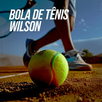 Bolinha/bola de tênis de campo estágio 3 (vermelha 75%) iniciantes Wilson US Open - tubo com 3 und