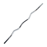 Barra de Musculação W 1,20m Maciça 28mm e Presilhas Envolst