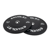 Anilha Olímpica Bumper para Crossfit e LPO 10Lb Envolst
