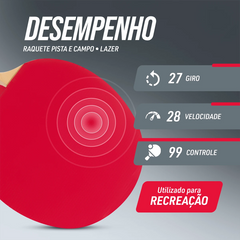 Raquete de tênis de mesa Lazer Pista e Campo