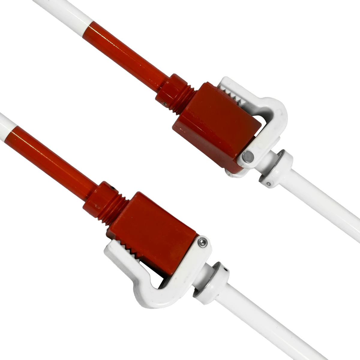 Antena de voleibol de fibra de vidro profissional com suporte regulável para encaixe Pista e Campo - par