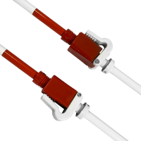 Antena de voleibol de fibra de vidro profissional com suporte regulável para encaixe Pista e Campo - par