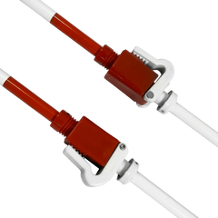 Antena de voleibol de fibra de vidro profissional com suporte regulável para encaixe Pista e Campo - par