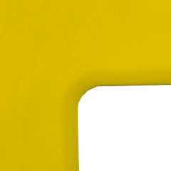 Marcadores de quadra em T linha reta Velden - Amarelo