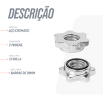 Par de Presilhas Rosca 28mm para Barra Musculação Envolst