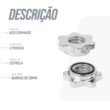 Par de Presilhas Rosca 28mm para Barra Musculação Envolst