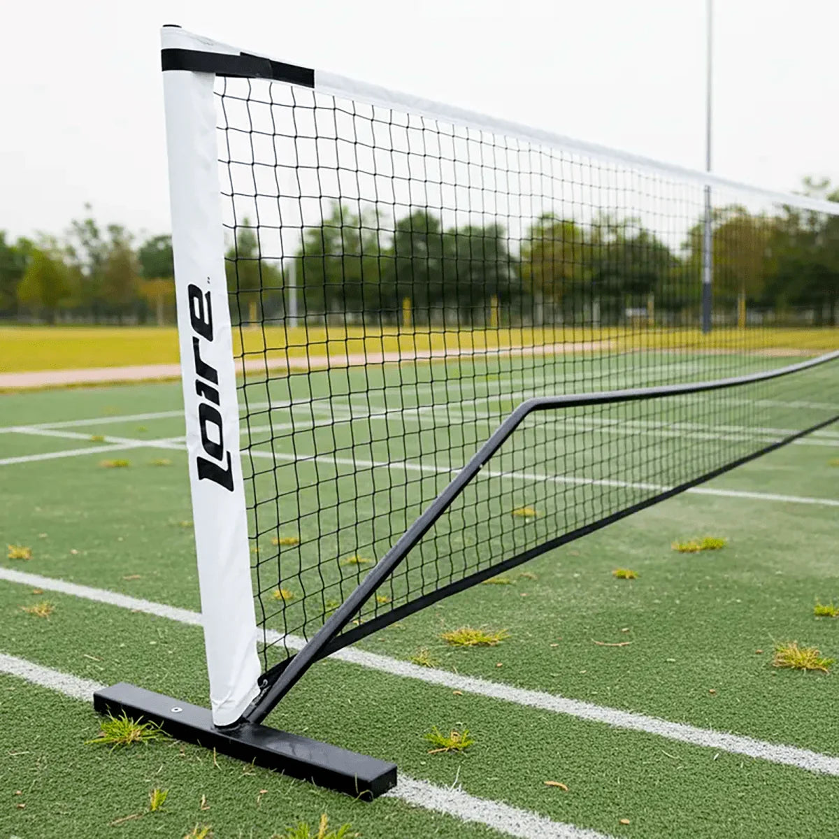 Kit completo de pickleball com rede portátil, 4 raquetes e 12 bolas Loire