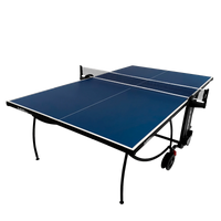 Mesa Tênis de Mesa Dobrável Azul Rede e Porta Itens Giant Dragon