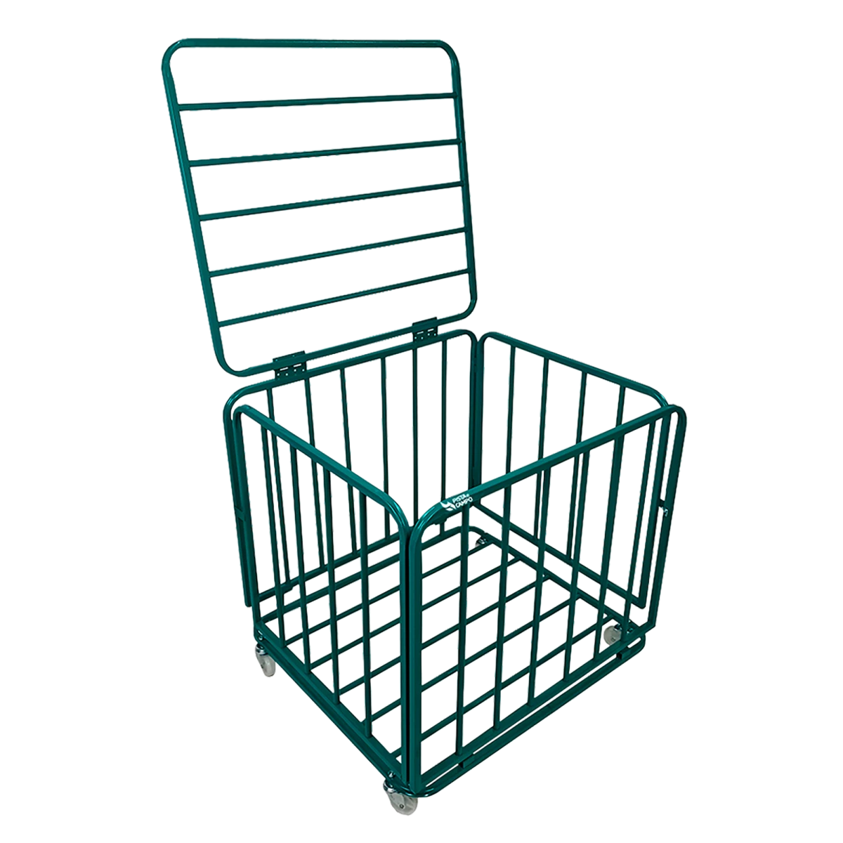 Carrinho guarda volumes de aço para transporte e armazenagem de bolas Pista e Campo