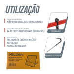 Quadro elástico de aço para retorno de bolas 1x1m Velden