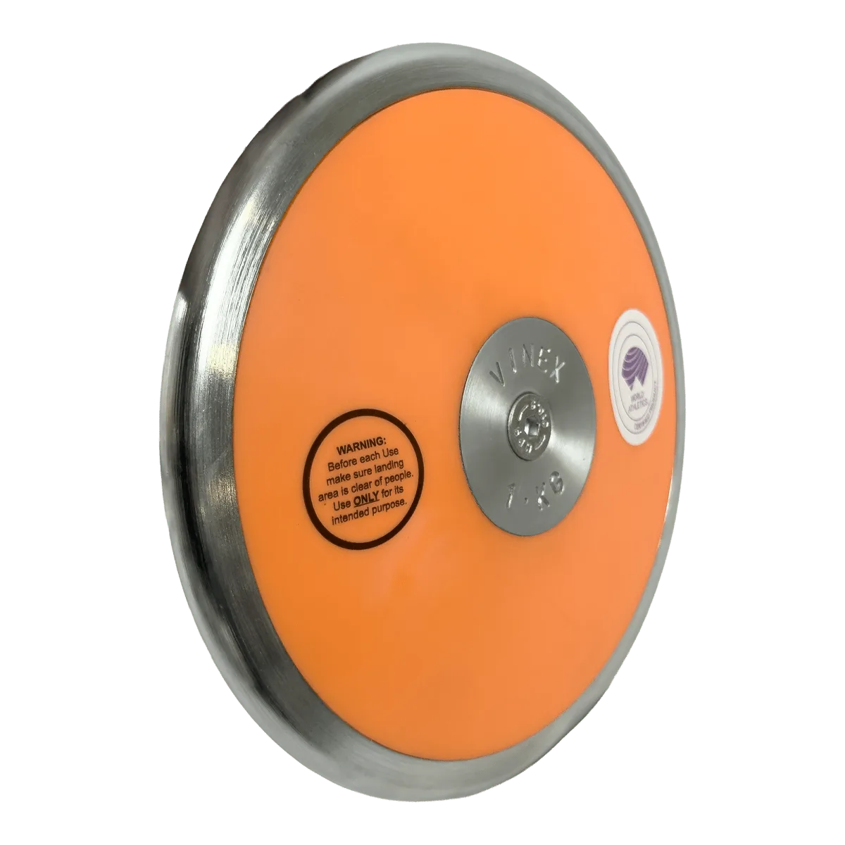 Disco de aço e ABS 1,00kg iniciante WA-IAAF Vinex