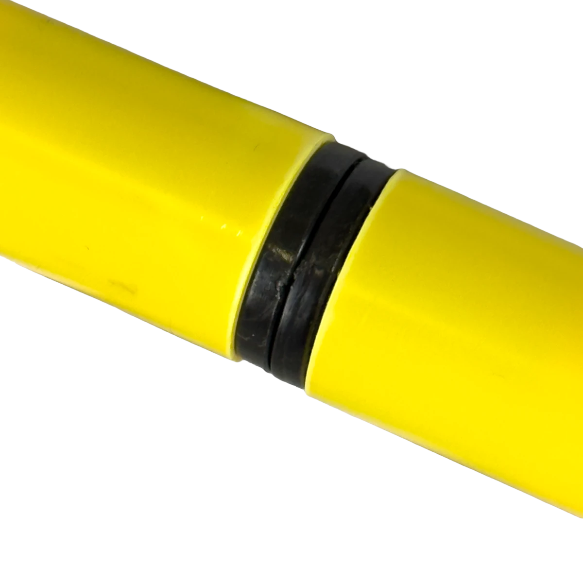 Bastão haste de PVC 1,50m desmontável em três partes amarelo Velden