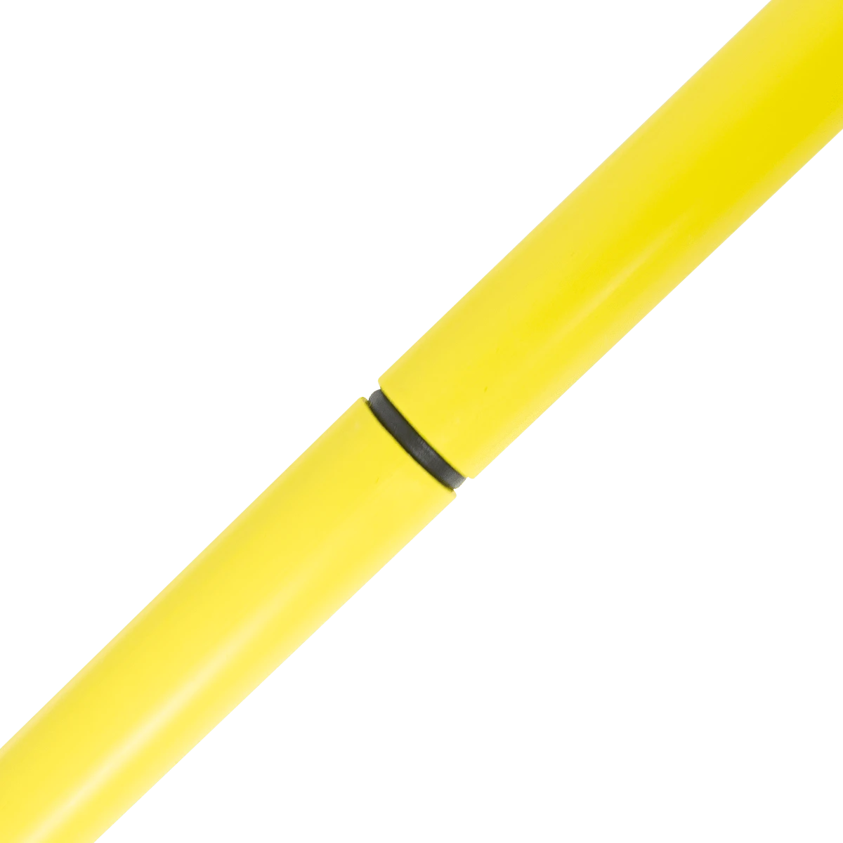Bastão haste de PVC 1,60m desmontável em duas partes amarelo Pista e Campo