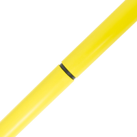 Bastão haste de PVC 1,60m desmontável em duas partes amarelo Pista e Campo