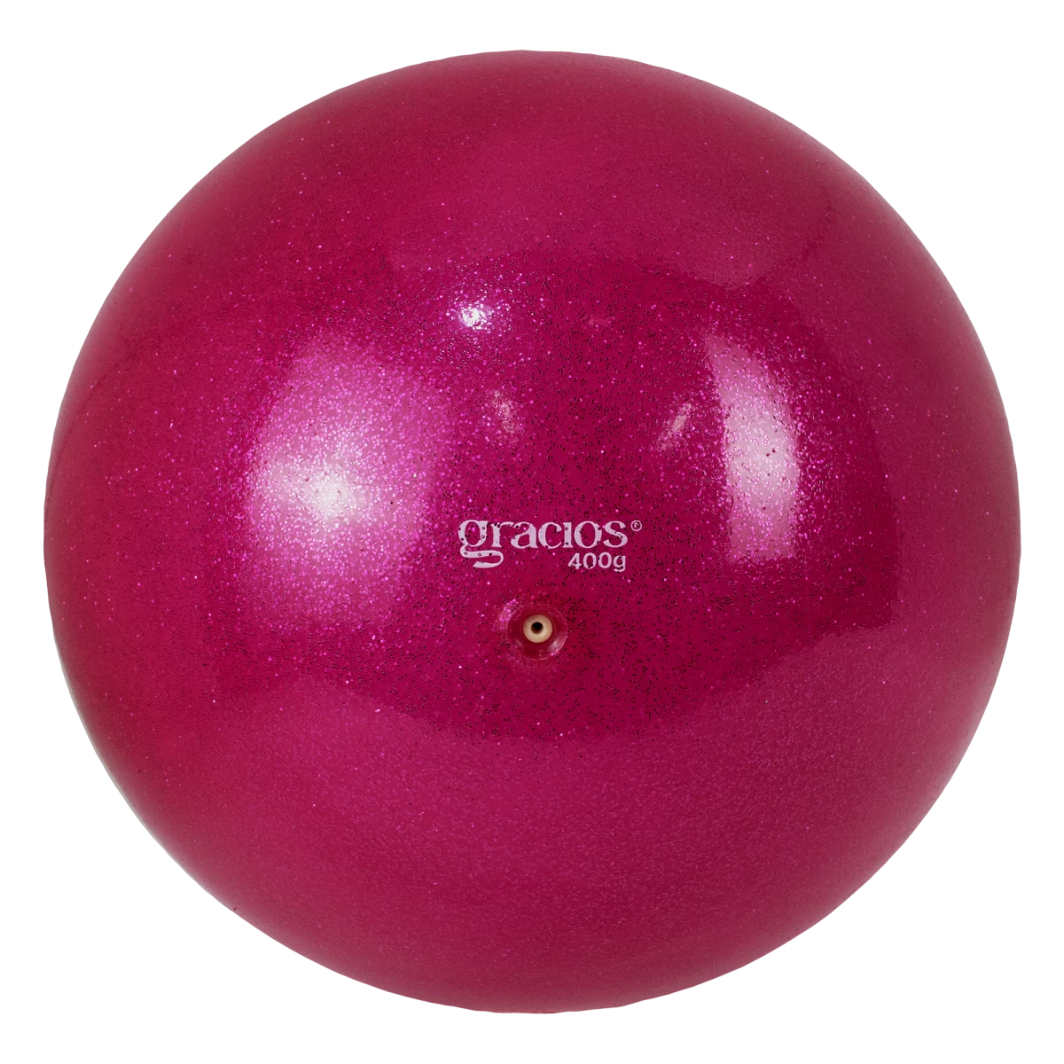 Bola Ginástica Rítmica Oficial 400g Glitter Gracios - Roxo