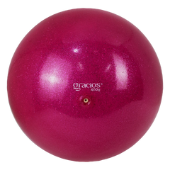 Bola Ginástica Rítmica Oficial 400g Glitter Gracios - Roxo