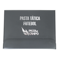 Prancheta tática magnética com caneta para treinamento de futebol Pista e Campo - Modelo pasta preta