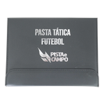 Prancheta tática magnética com caneta para treinamento de futebol Pista e Campo - Modelo pasta preta