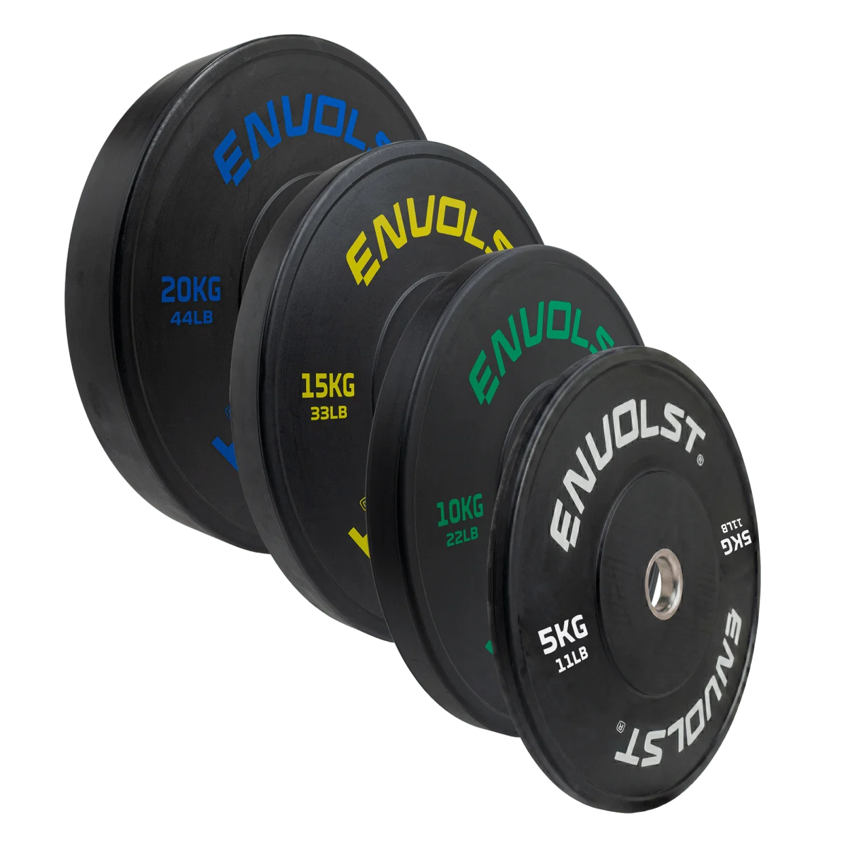 Kit 100kg Anilhas Olímpicas Bumpers Padrão IWF Envolst