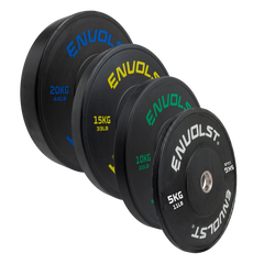 Kit 100kg Anilhas Olímpicas Bumpers Padrão IWF Envolst