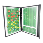 Prancheta tática magnética com caneta para treinamento de futebol Pista e Campo - Modelo pasta preta