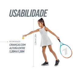 Raquete de Tênis 23" Juvenil Nova Play Encordoada Loire