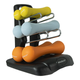 Conjunto 6 Halteres Neoprene 0,5 1 e 1,5kg e Suporte Envolst
