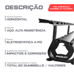 Suporte Expositor Horizontal para 10 Pares de Dumbbells Envolst