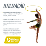 Arco bambolê de plástico 75cm Reises - cnj com 12 und