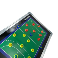 Quadro tático magnético de alumínio com acessórios 45x30 Pista e Campo - Handebol